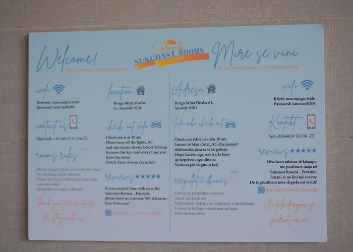 Апартаменты Suncoast Near Port & Саранда